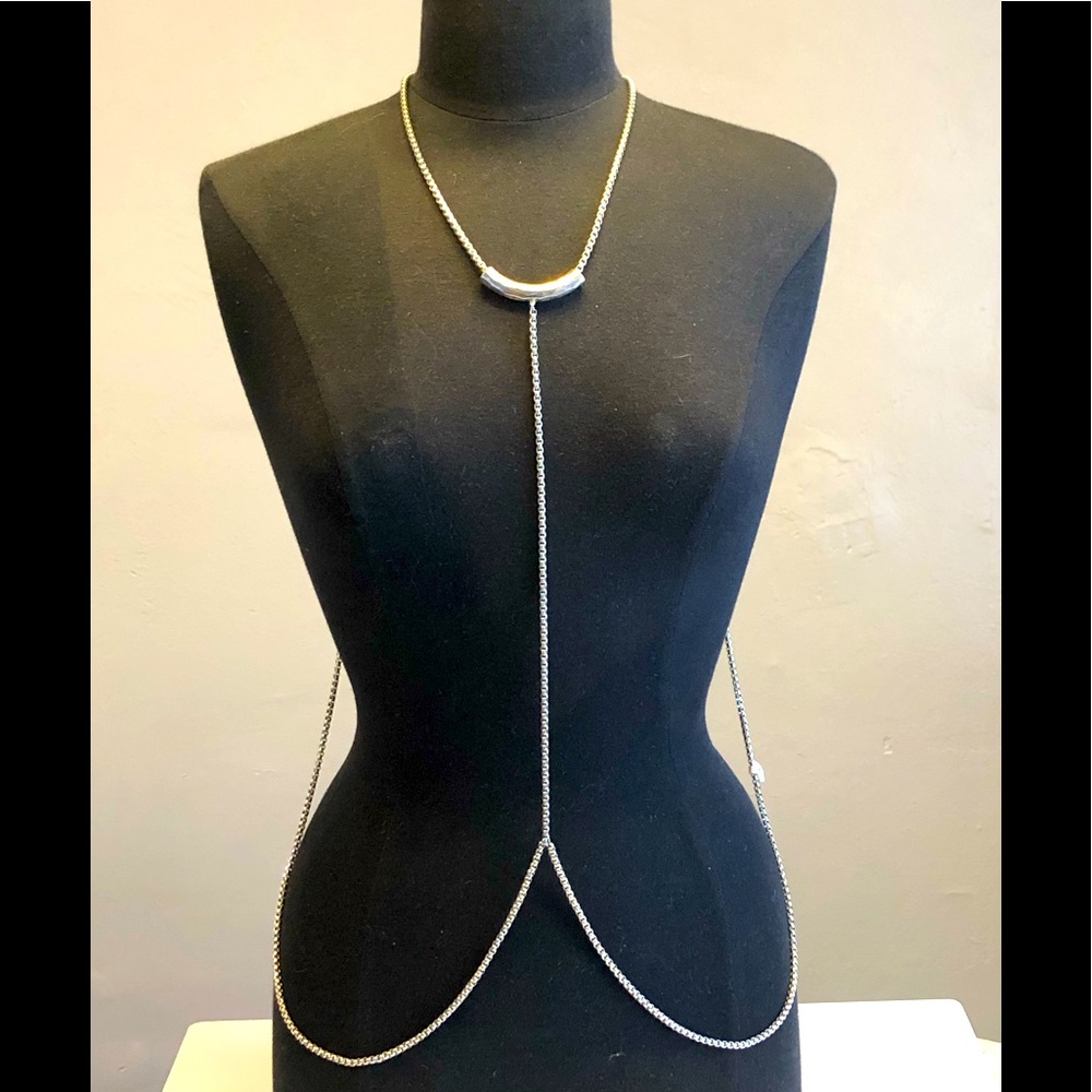 Silver Body Chain